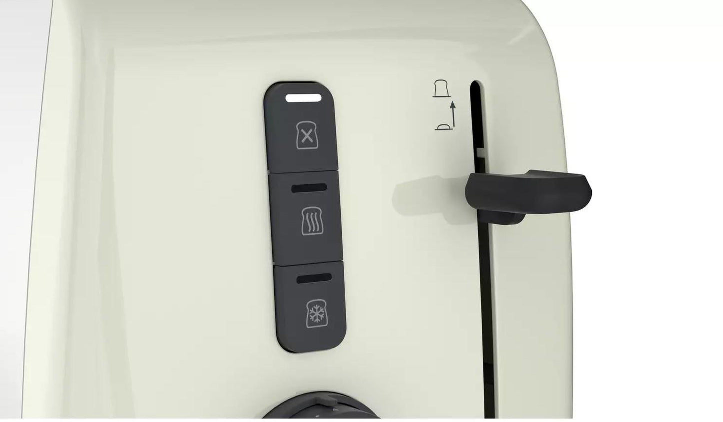 Breville 2 Slice Toaster ITT990 extra wide long slots Stainless Steel Cream