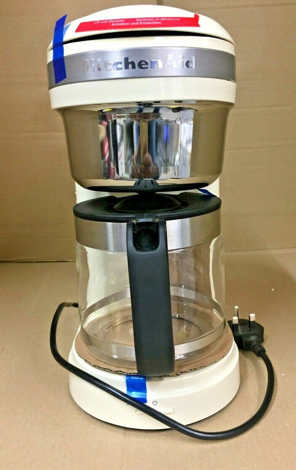 KitchenAid cup Drip Filter Coffee Maker - Almond spiral head warming plate rf
