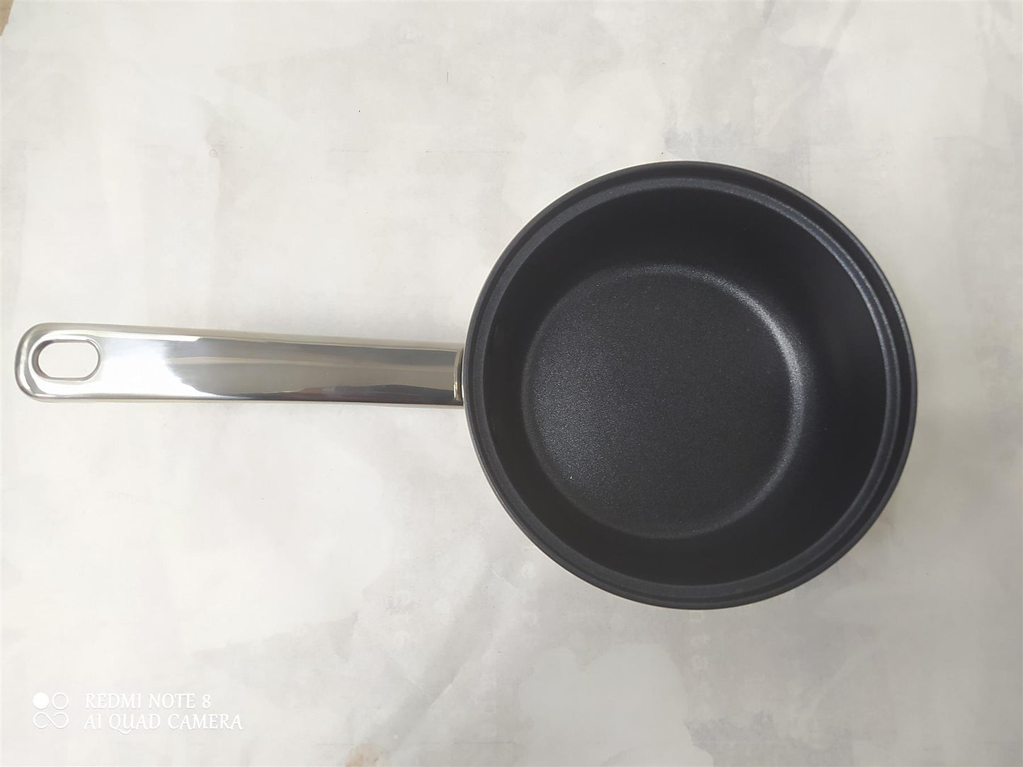 Home 5 Piece Stainless Steel Pan Set Milk Sauce Frying pan Lid Cookware all hobs