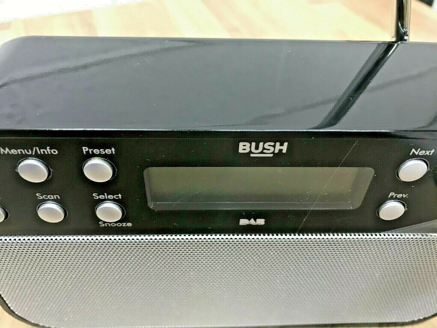 Bush Portable DAB FM Digital Radio RDS LCD Mains Battery Sleep Timer Alarm Scan