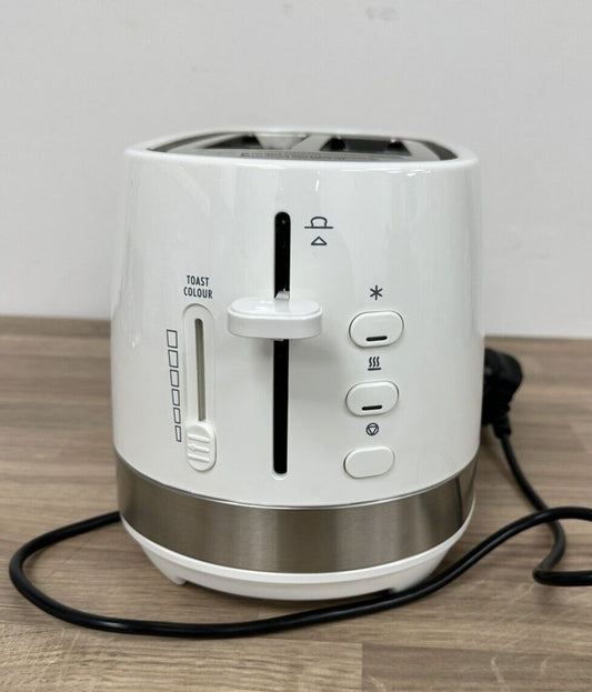 De'Longhi Toaster Active Line CTLA2003W 2 Slice Extra Wide Slots Bagel - White