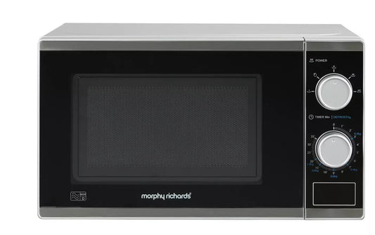 Morphy Richards 800W Food reheat Defrost Standard Microwave Oven - Silver