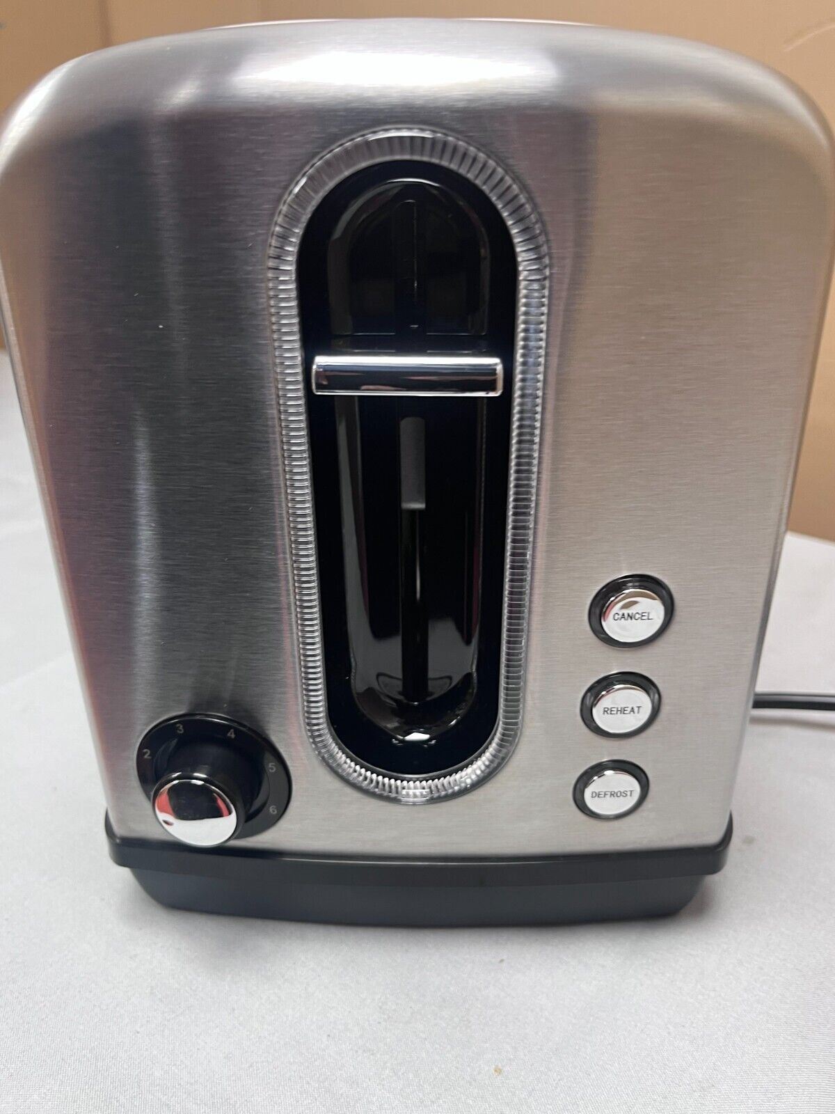 Cookworks Illuminated classy 2 Slice Toaster stainless steel 6 toast settings