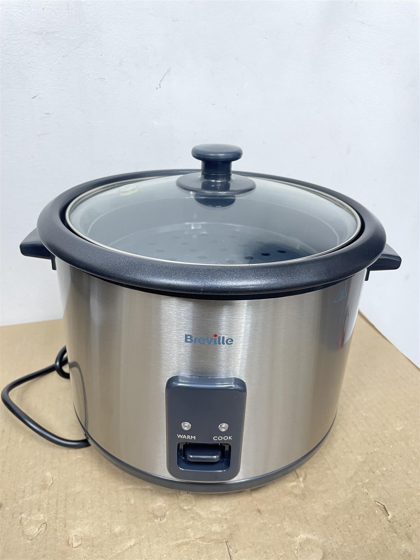 Breville ITP181 1.8L Kitchen Cooking Electric Rice Cooker and Steamer - St/Steel