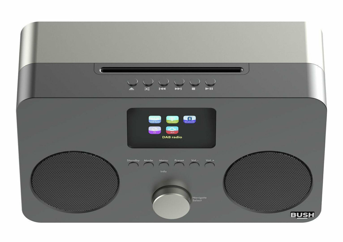 Bush All-In-One CD Player Bluetooth Micro System Digital DAB FM Radio Tuner AUX