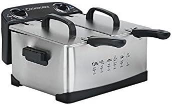 Cookworks 5L Twin Professional Deep Fat Fryer Commercial Stainless Steel 2400W