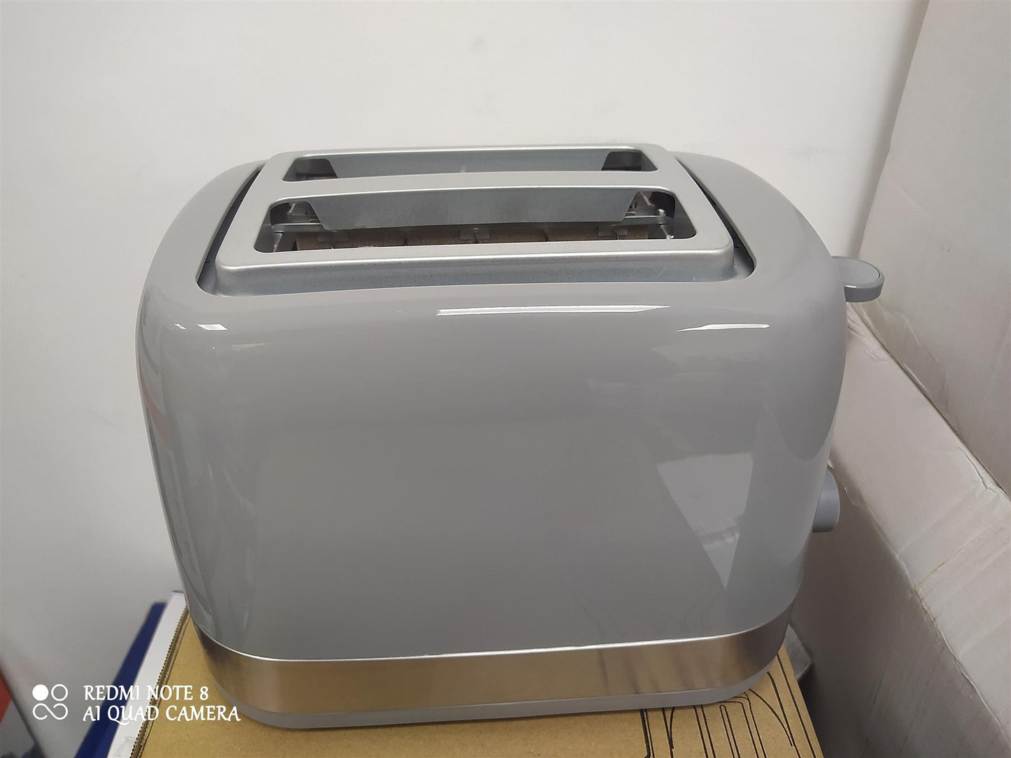 Cookworks Illuminated 2 Slice Toaster - Grey Plastic defrost extra large slots