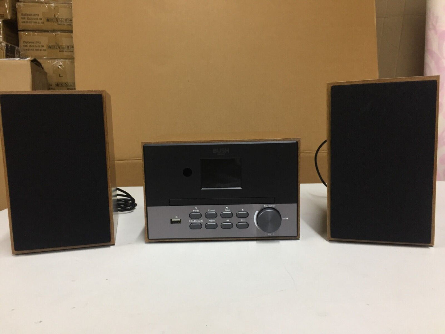 Bush Micro Stereo Hi-Fi System CD MP3 Player Bluetooth DAB Plus FM Radio DAB+
