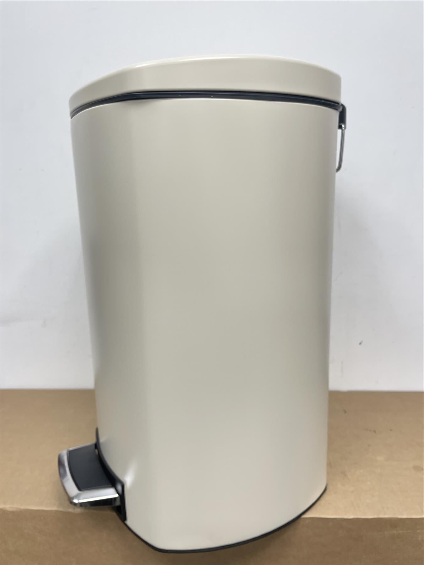 Habitat 50 Litre Wide Foot Pedal Bin Easy Rubbish Disposal Silent Lid Lifting