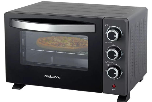Cookworks 1380W 20L Variable Temperature Control Heavy duty Mini Oven and Grill