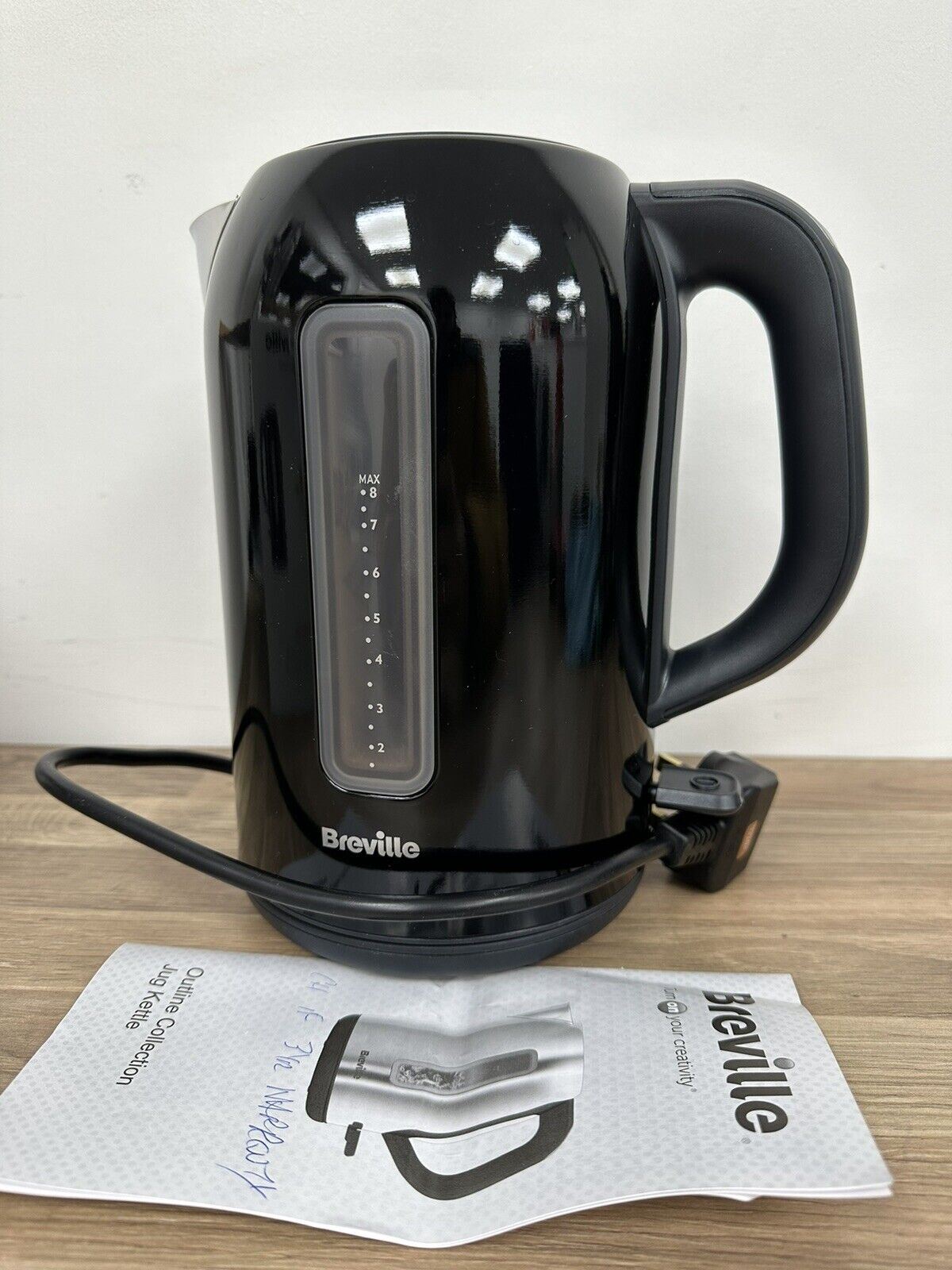 Breville IKT199 Illuminated Stainless Water Rapid Boil Steel Jug Kettle Black