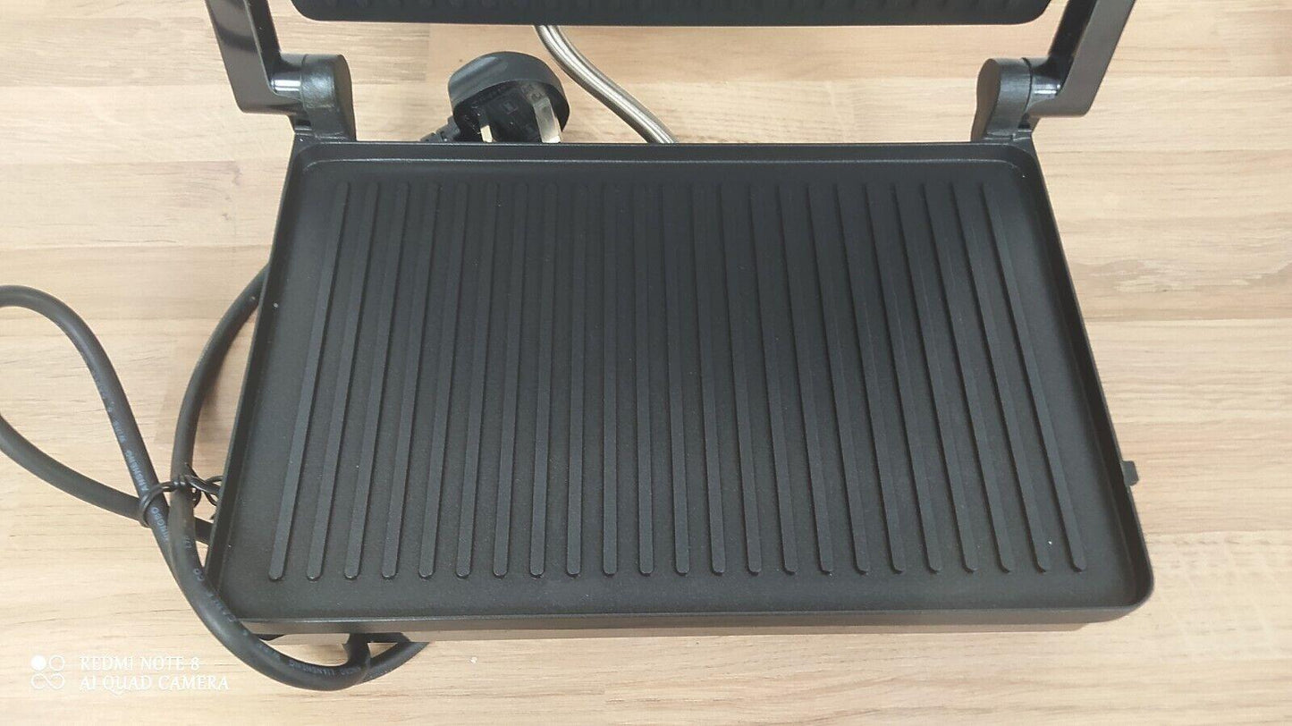 Cookworks 1080W 2 Portion Panini Press Toast Sandwich panini Maker Toaster Black