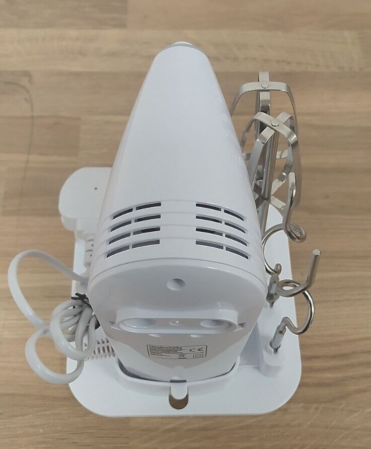 Cookworks Electric Hand held Mixer Whisk Egg Beater with storage dough hook cake