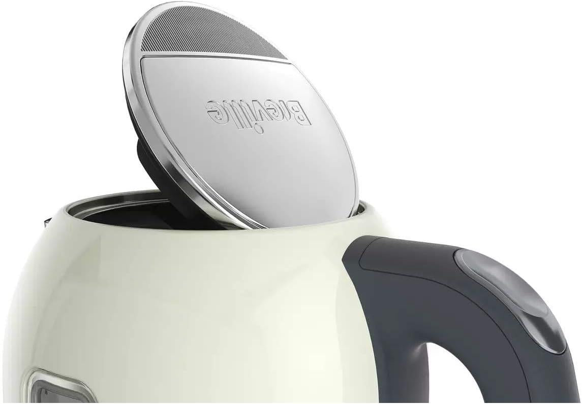 Breville Kitchen Illuminated Jug Electric Boiler Stainless Steel Kettle - Cream
