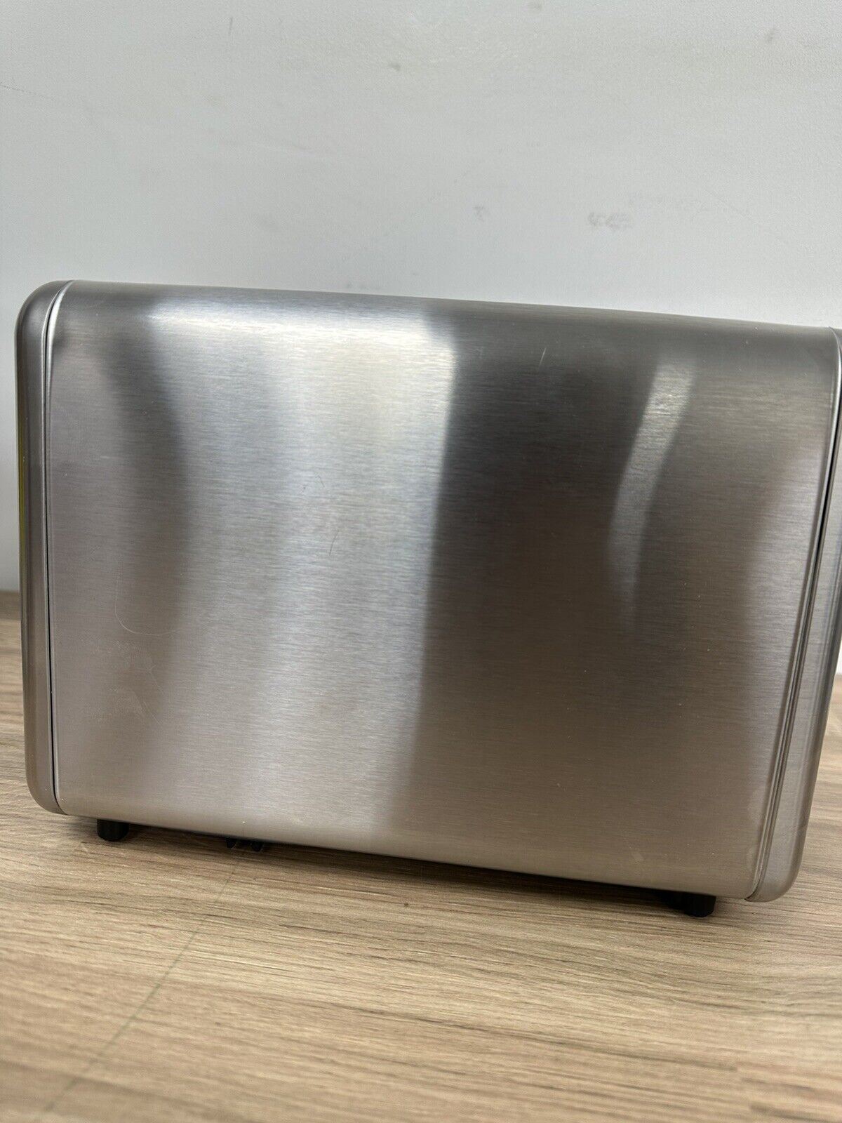 Cookworks 2 Slice Toaster - Brushed Stainless Steel Defrost Black Slots Bagel