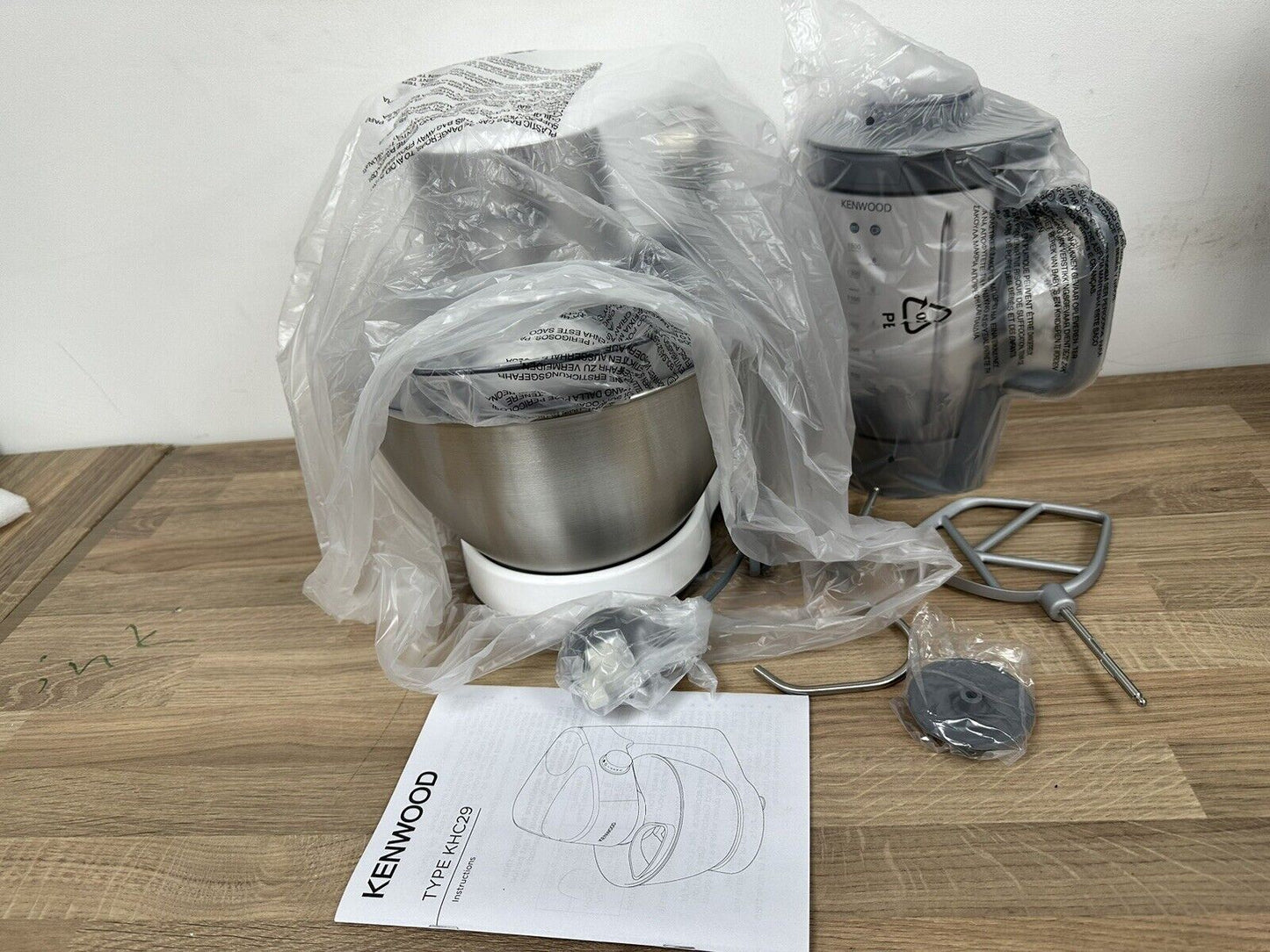 Kenwood Kitchen 4.3L KHC29.B0WH Prospero Stand Mixer - White Food Mixing Baking