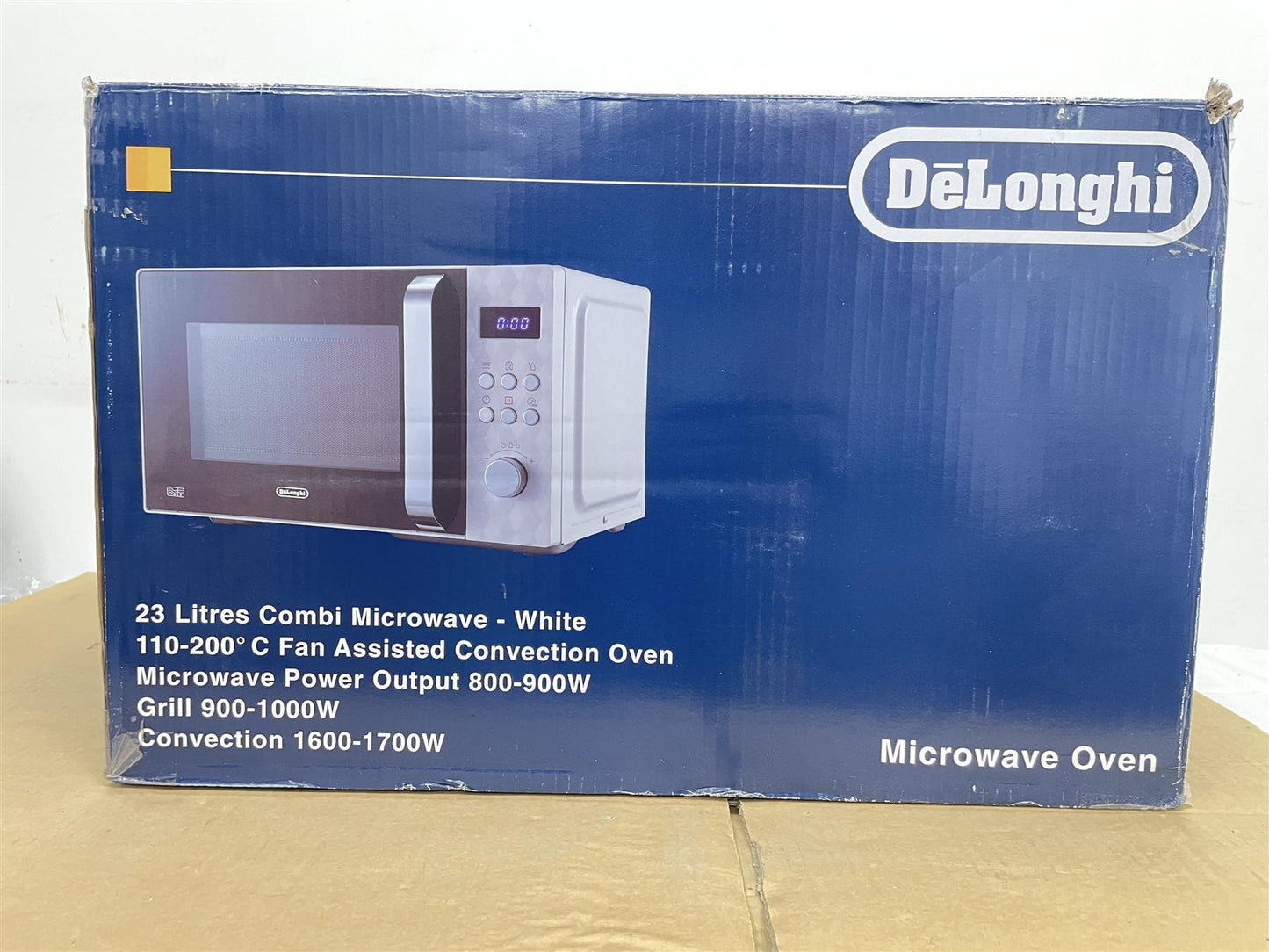 De'Longhi Brillante 23L 900W Combination Microwave - White Defrost option