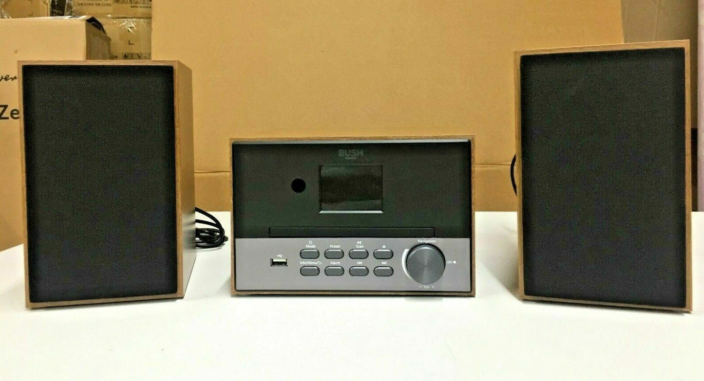 Bush CD MP3 Player Bluetooth DAB Plus FM Radio Mini Micro Stereo Hi-Fi System