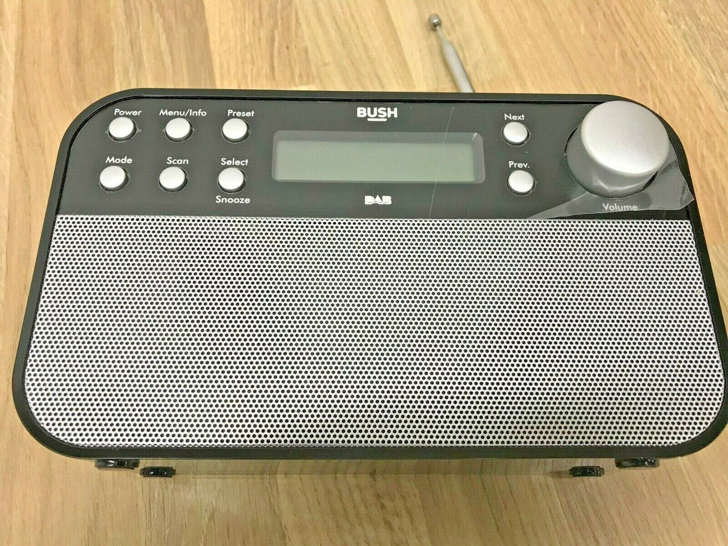 Bush Portable DAB FM Digital Radio RDS LCD Mains Battery Sleep Timer Alarm Scan