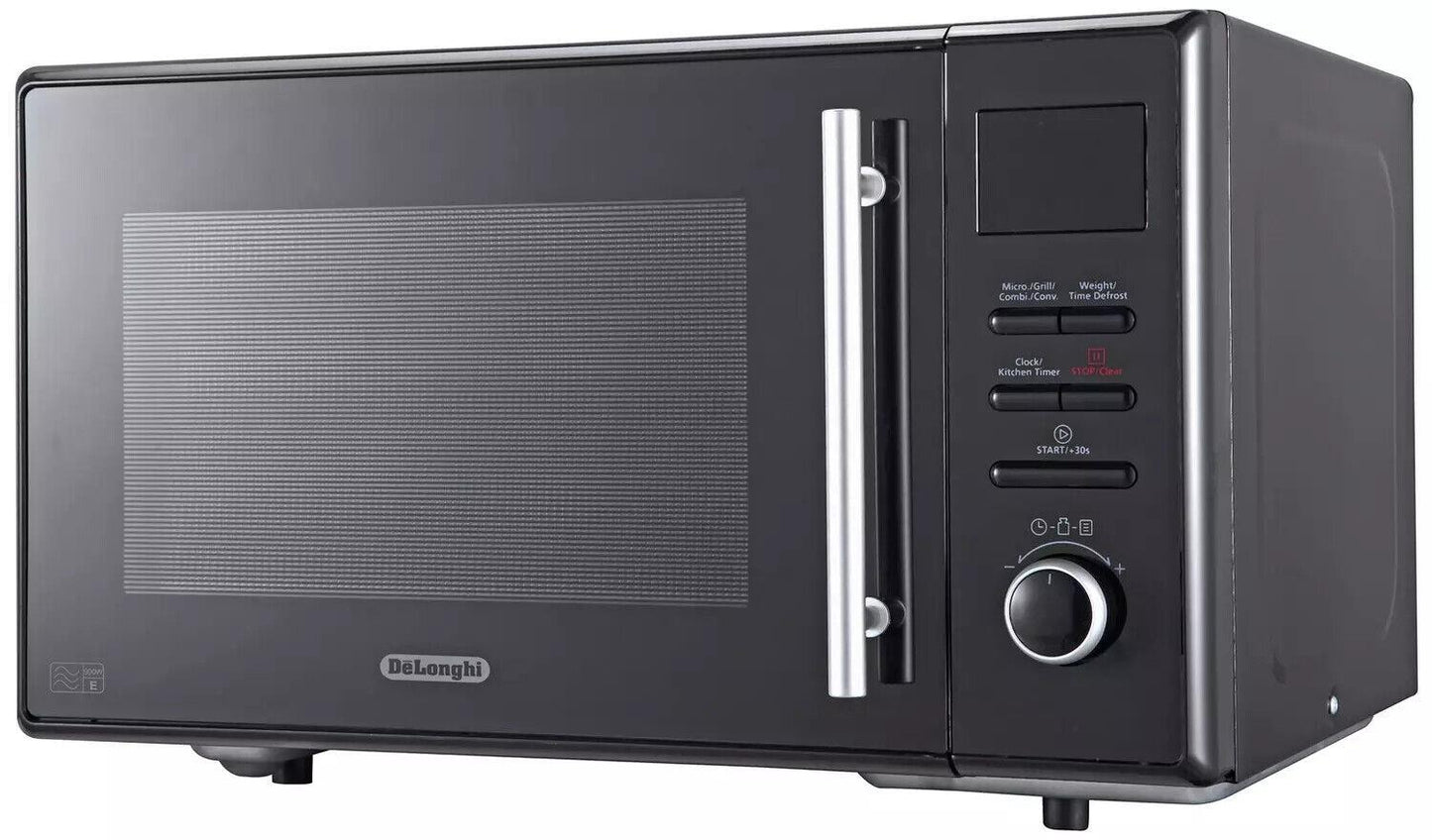 De'Longhi 900W kitchen electric Enamel Cavity Combination Microwave Oven - Black