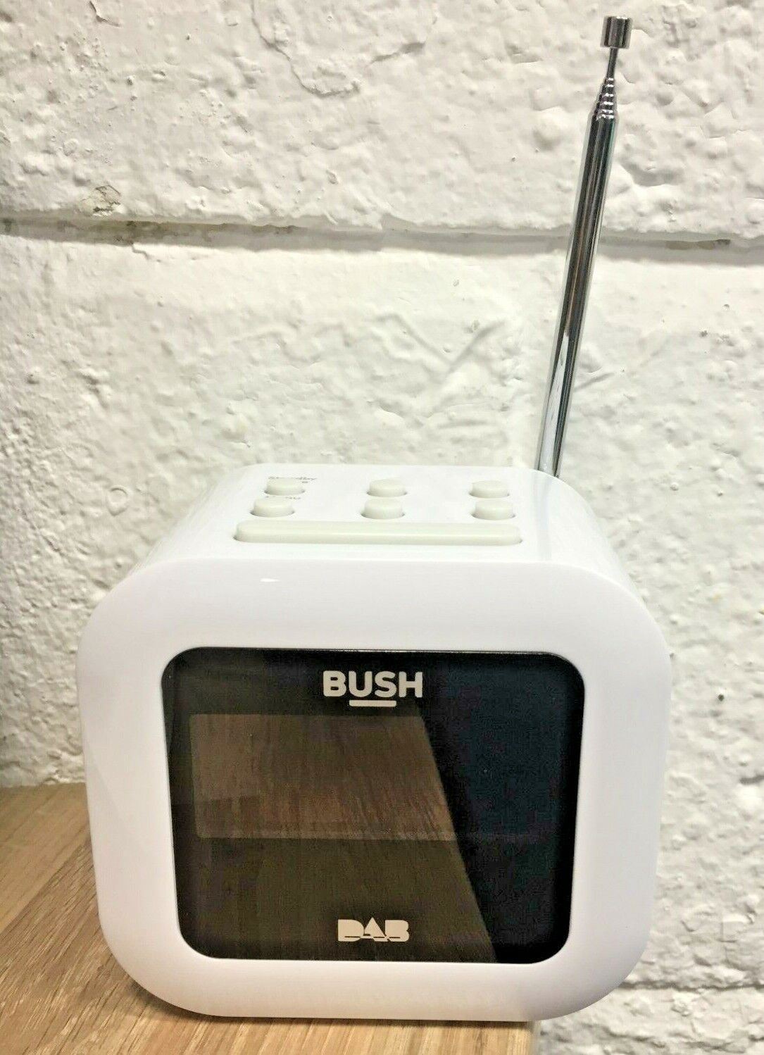 Bush DAB FM Turner USB Radio Dual Alarm Clock LED Display Bedside Sleep Timer