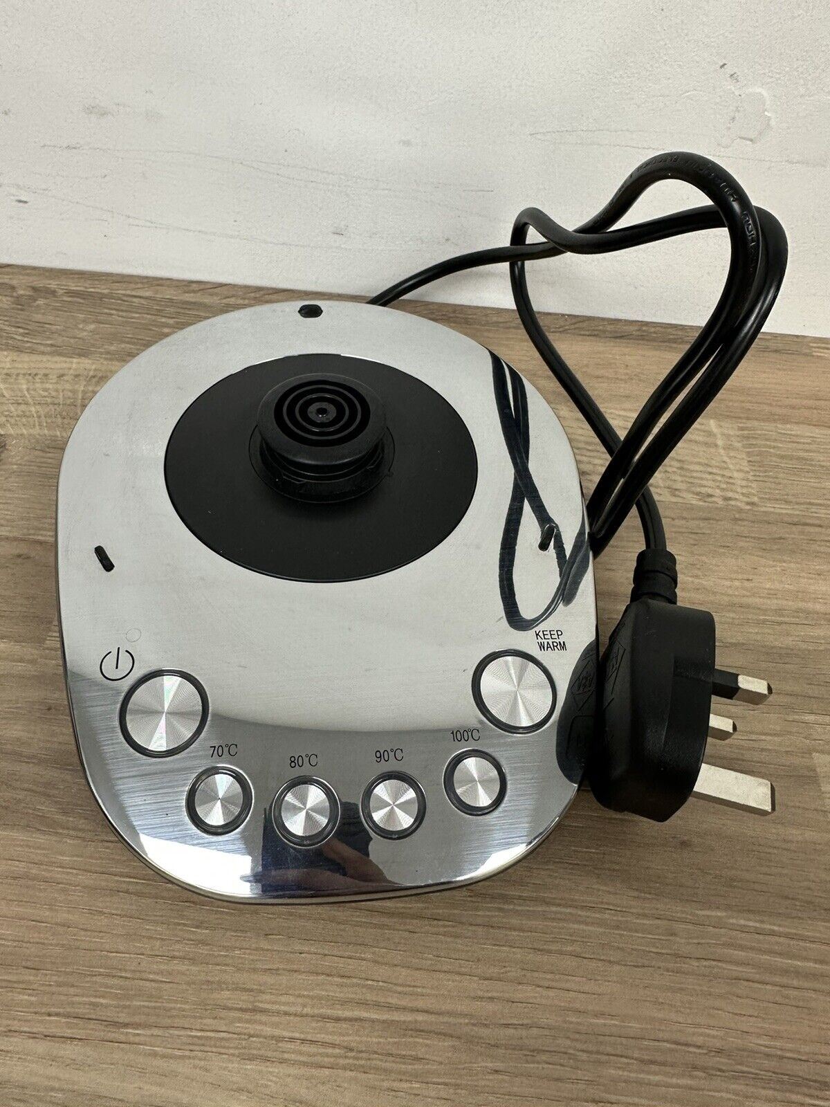 Cookworks Kettle HOT water boil stainless steel temperature Glass CLEAR LOOK