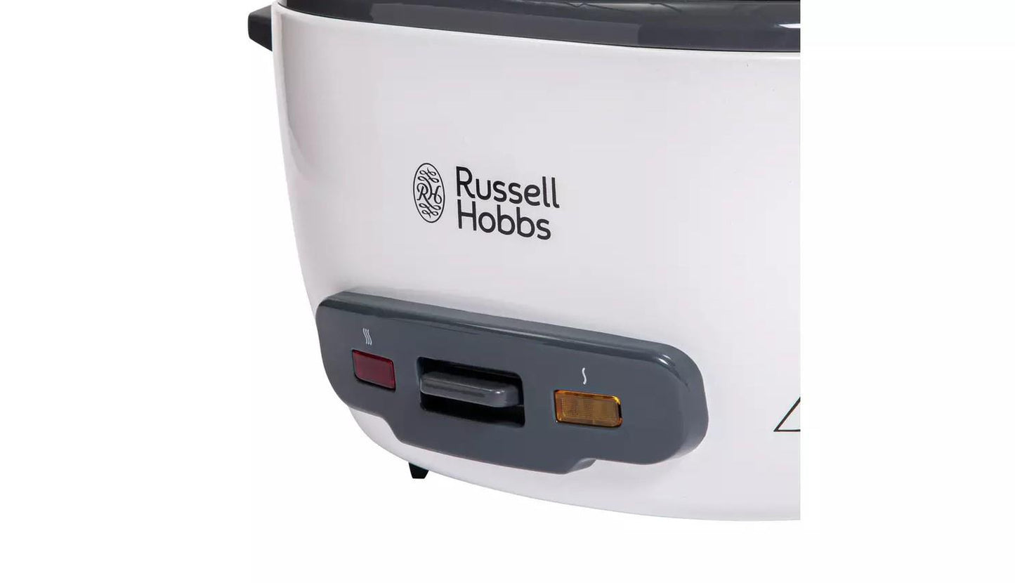 Russell Hobbs Rice Cooker Kitchen Electric Non-stick  2.2L Large Steamer White