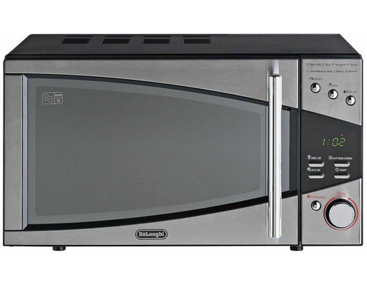 De'Longhi 800W Standard Microwave P80T5A - Black and Silver
