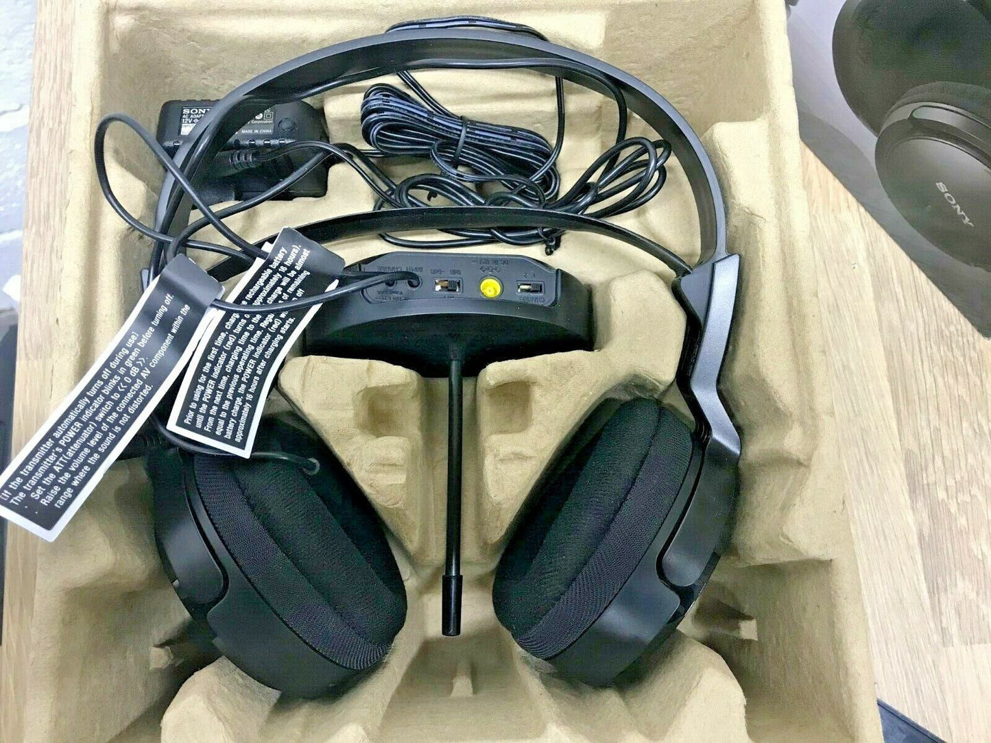 Sony RF811 Wireless Comfort Cordless Over-Ear Headphones Rechargeable TV HiFi