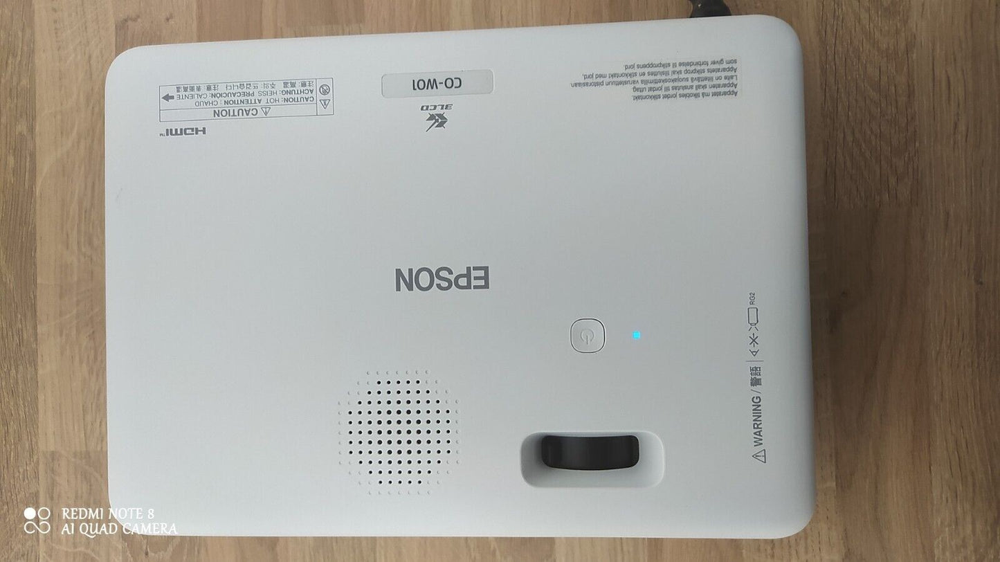 EPSON CO-W01 WXGA Projector 3LCD technology 1280 x 800 resolution 3000 lumens