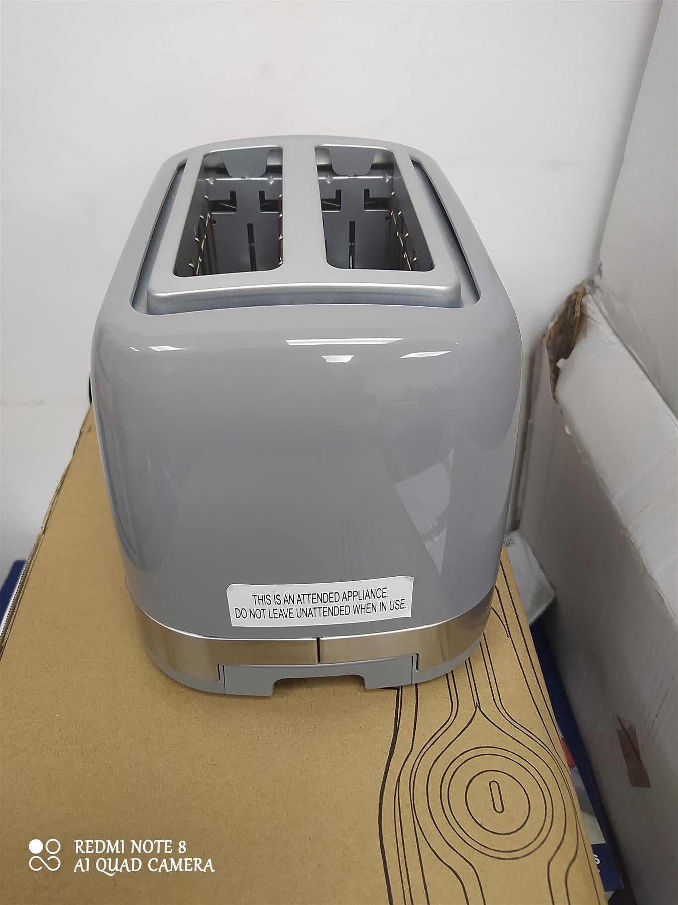 Cookworks Illuminated 2 Slice Toaster - Grey Plastic defrost extra large slots