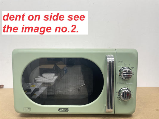 De'Longhi Argento Flora 800W Standard Microwave with Defrost option - Sage Green