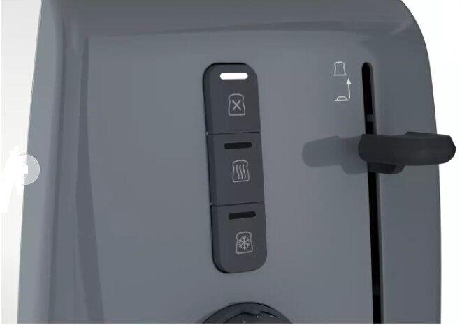 Breville 2 Slice Toaster 9 levels Extra Wide Defrost  Stainless Steel Grey