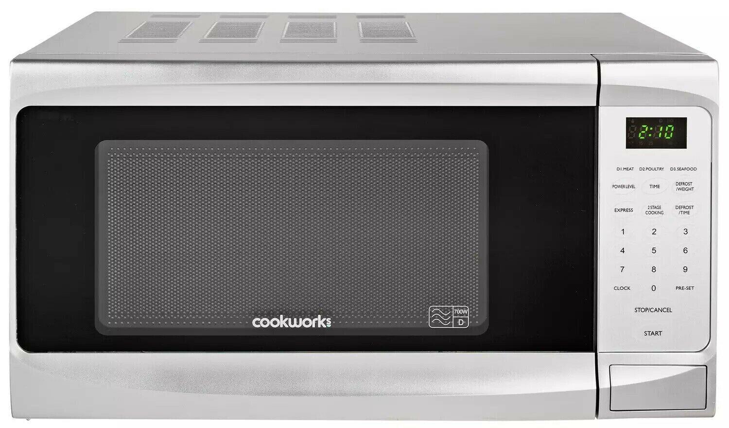 Cookworks 700W 17L Microwave Oven Standard Food Reheat Defrost P70B Bargain clicks ltd