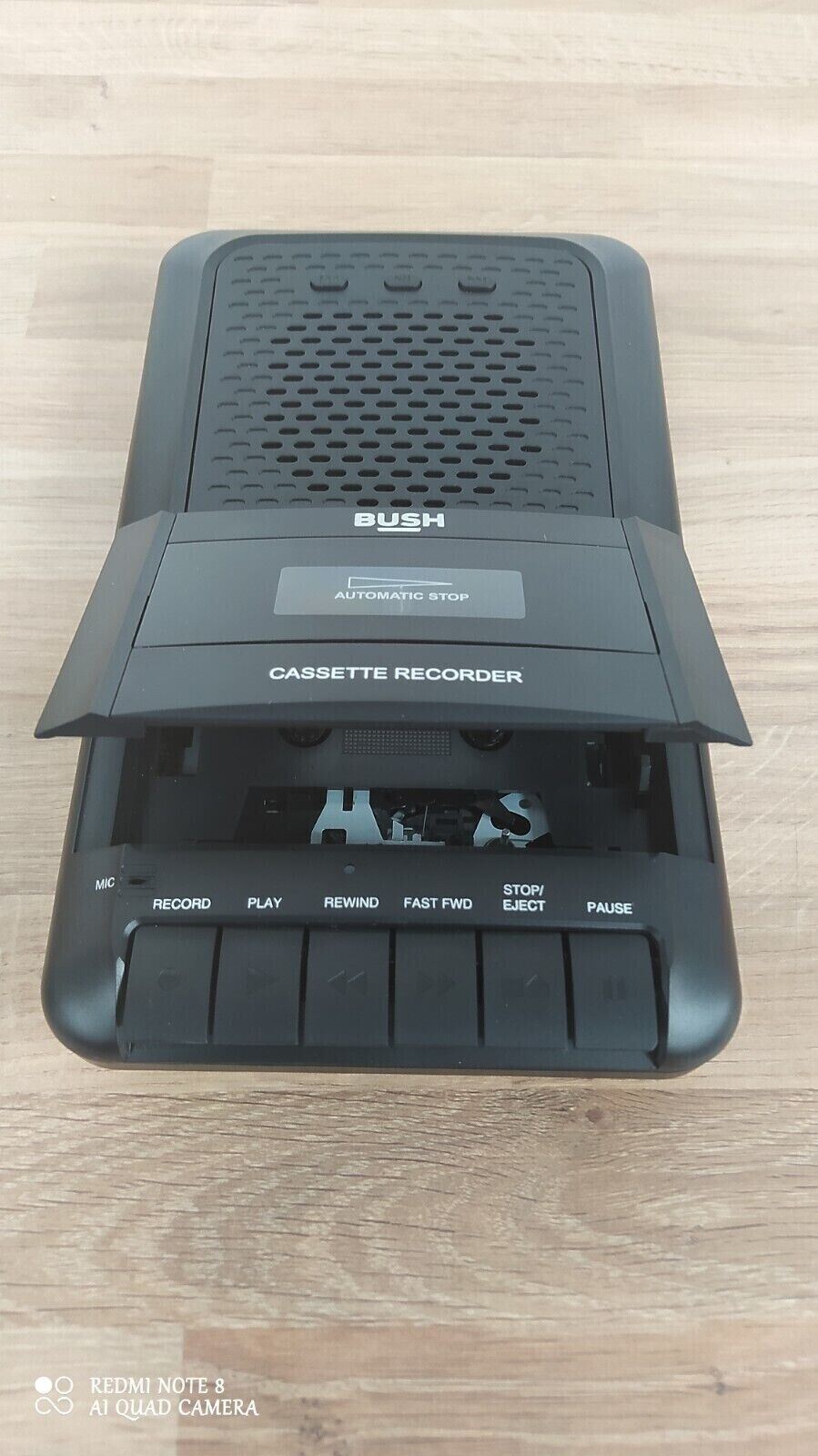 Bush Retro Personal Cassette Player Portable Tape Recorder Record Microphone USB