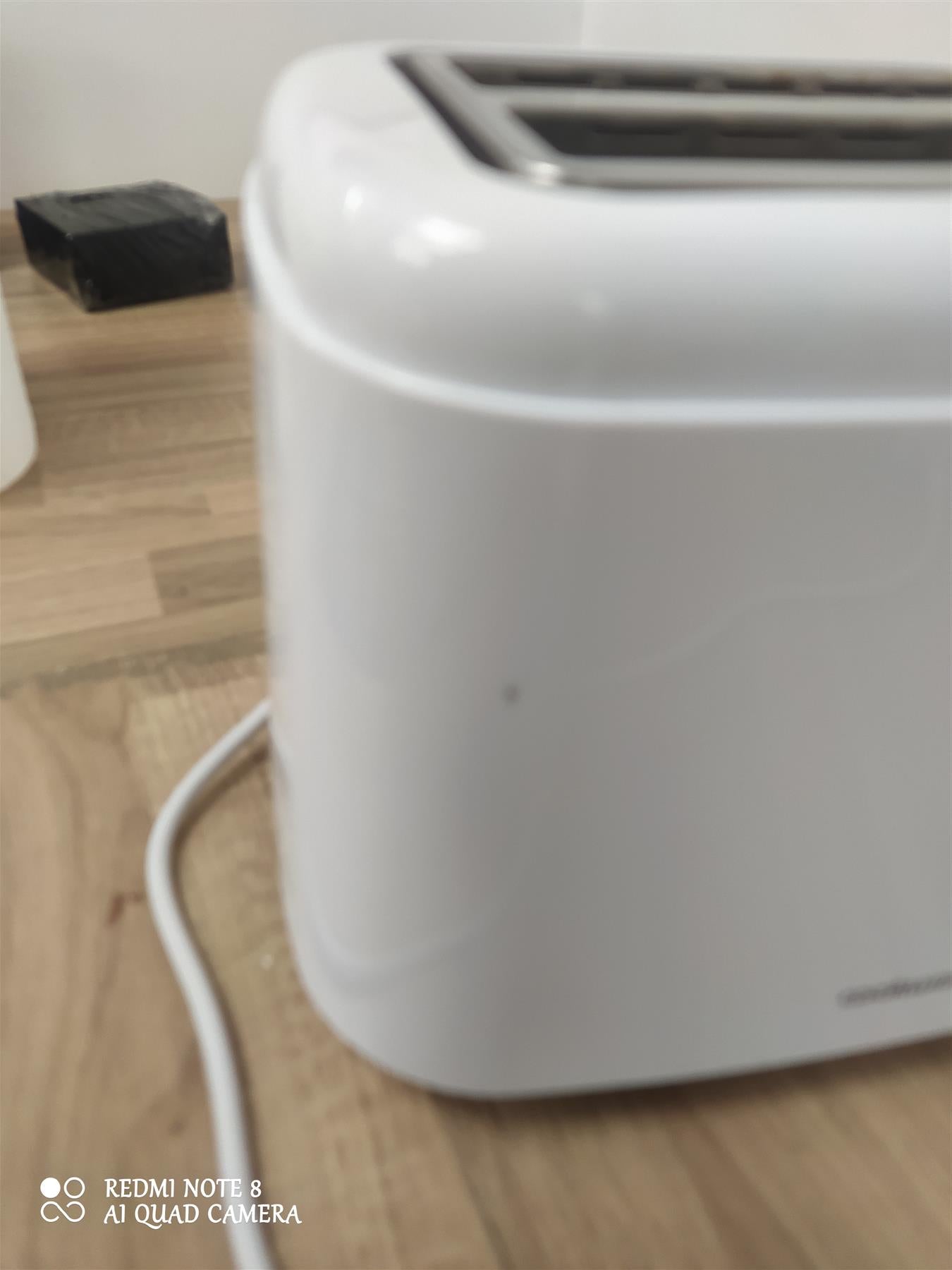 Cookworks Kitchen Electric 2 Slice Defrost Extra wide slots Toaster - White