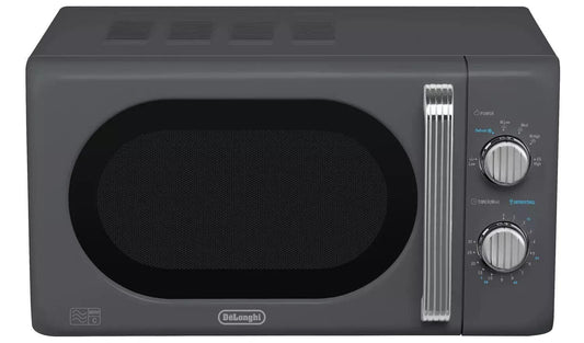 De'Longhi Argento Flora 800W Standard Microwave oven Food Reheat - Grey