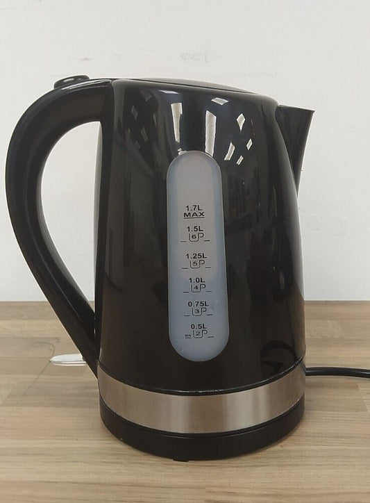 Cookworks Kitchen Electric Plastic Illuminated Water rapid boil Kettle Black