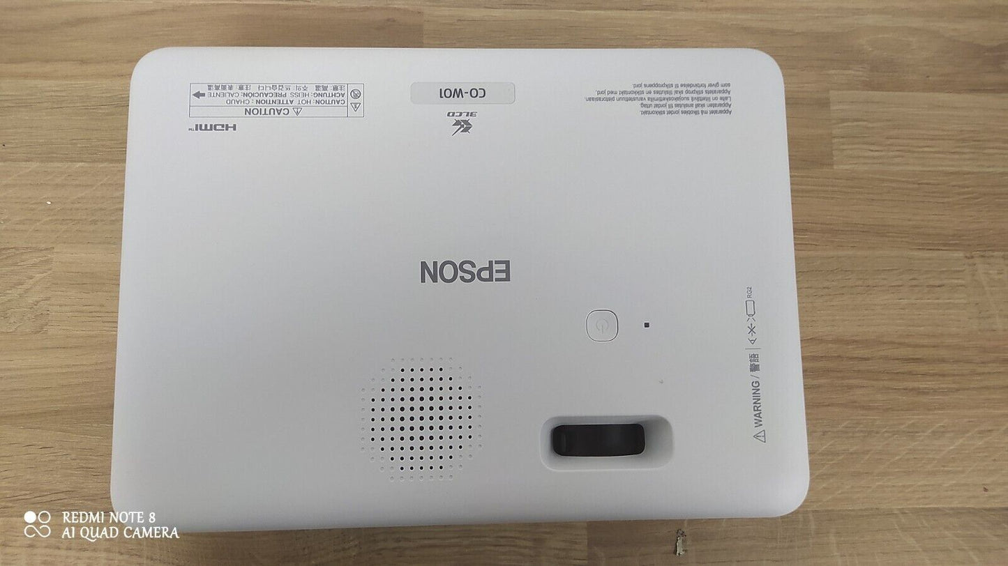 EPSON CO-W01 WXGA Projector 3LCD technology 1280 x 800 resolution 3000 lumens