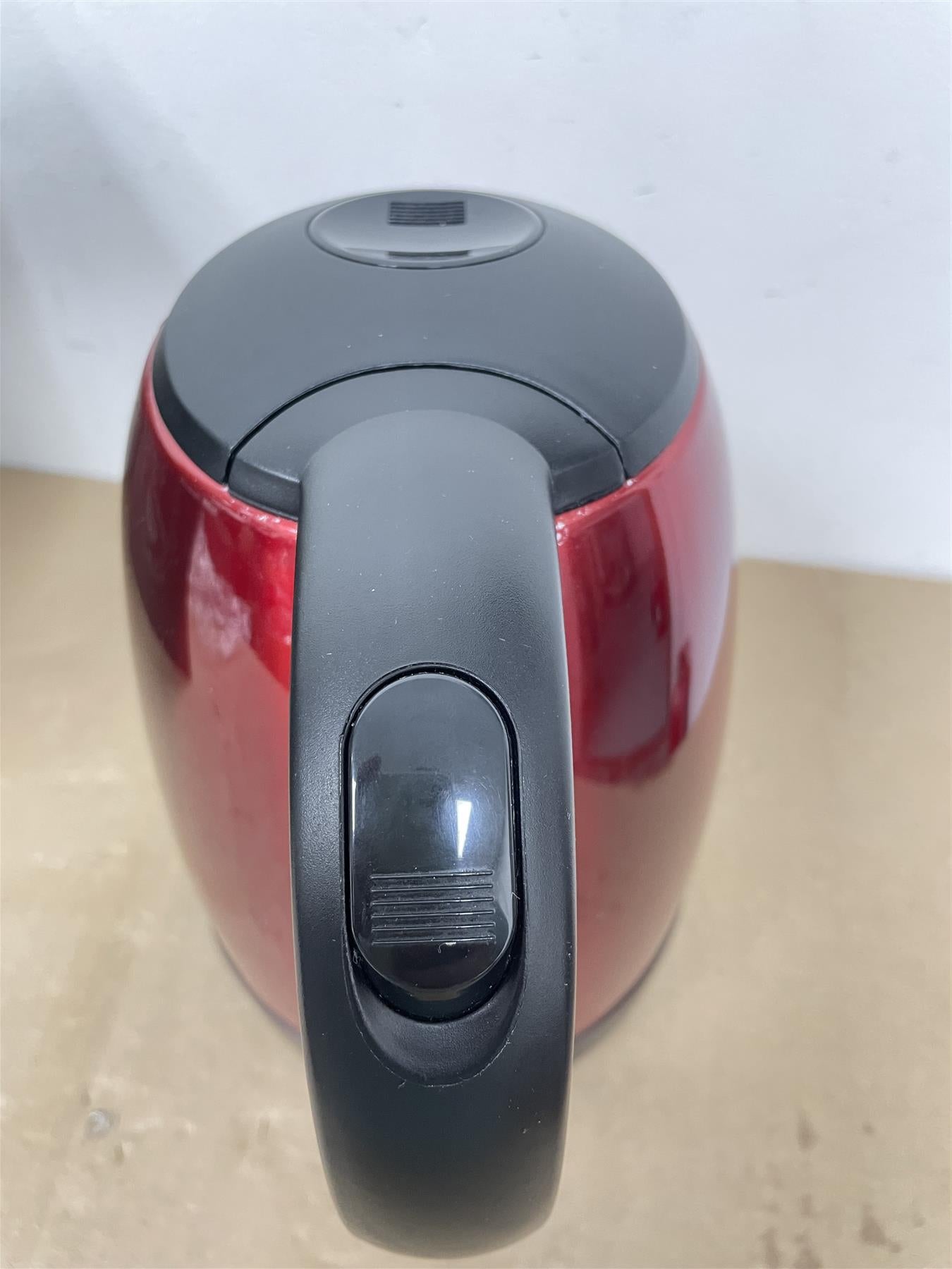 Cookworks Stainless Steel Red Jug Kettle Boil Dry Protection