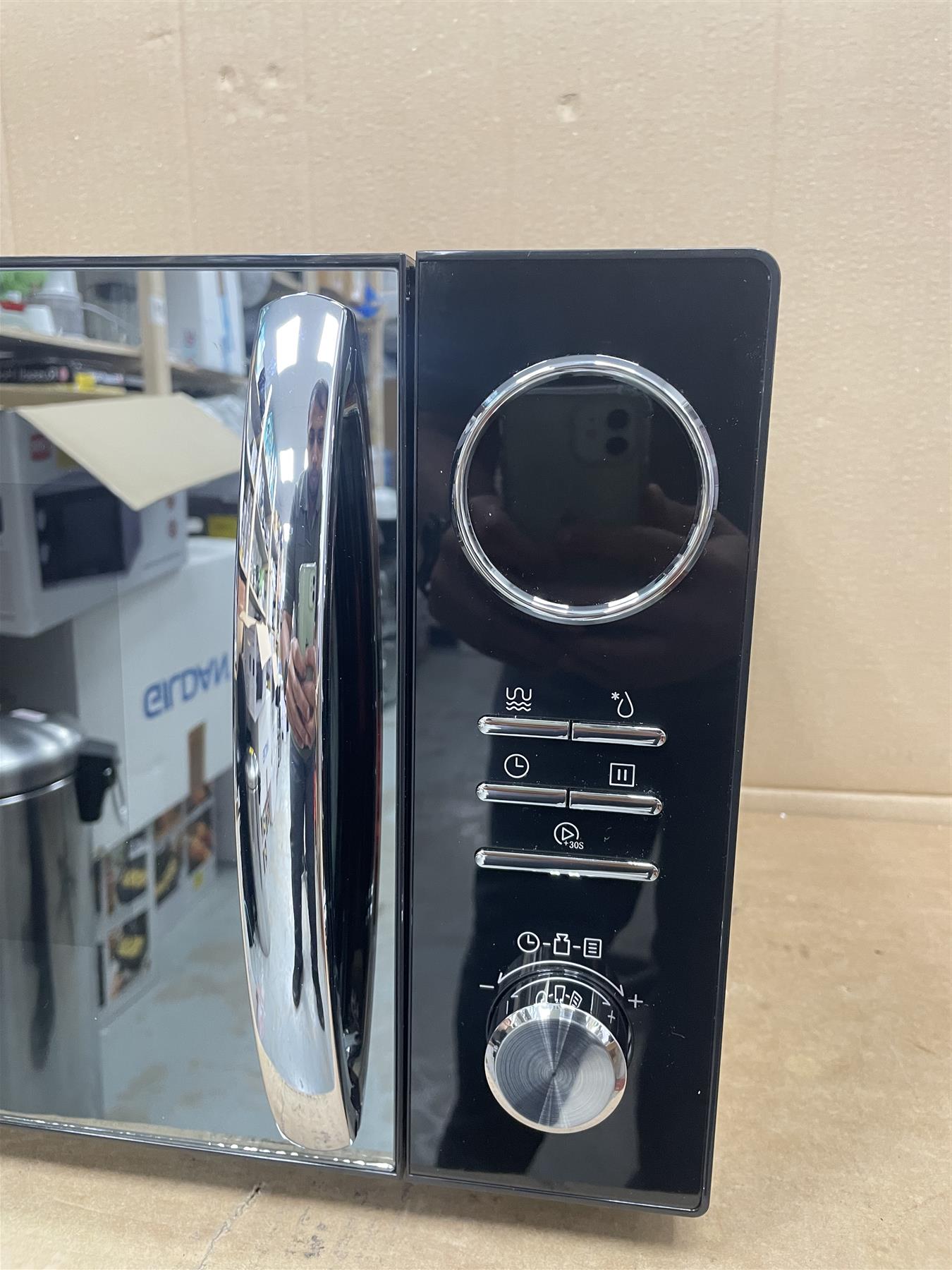 Morphy Richards 800W Kitchen Food reheat Microwave Oven with Grill Black