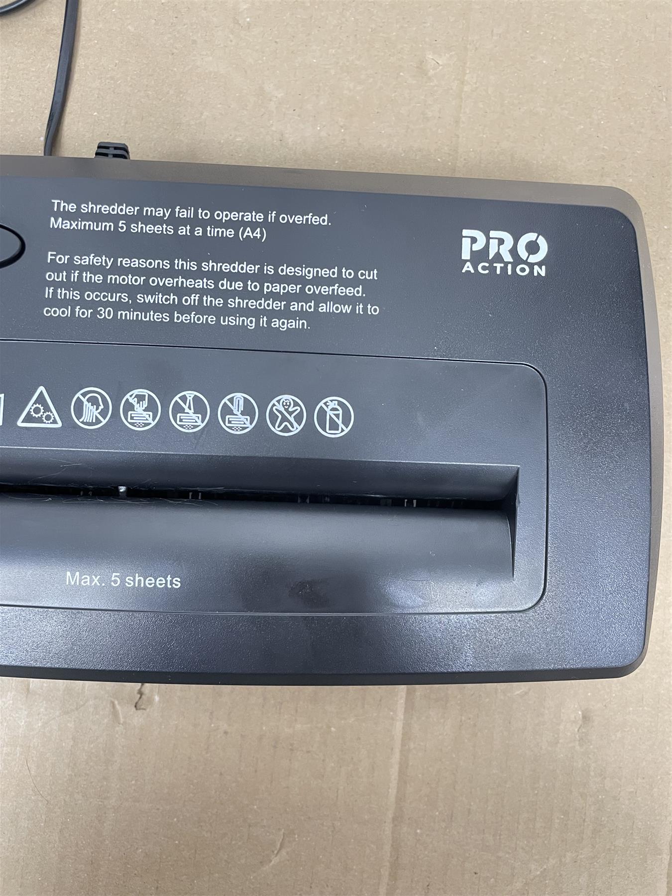 ProAction 5 Sheet 18 Litre Cross Cut Shredder