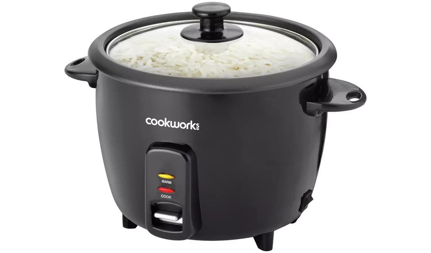 Cookworks Electric Rice Cooker steamer Kitchen Non-stick bowl warm funtion  1.5L