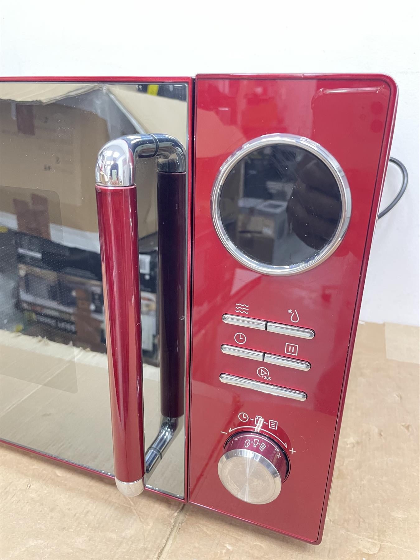 Morphy Richards 800W Food reheat Defrost Standard Microwave Oven - Red