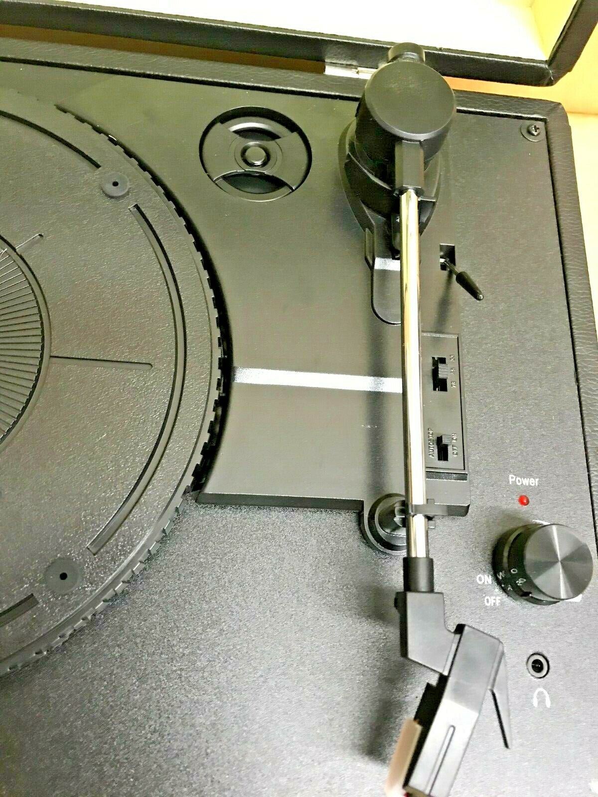 Bush Classic Turntable Vinyl Record Player Retro Portable Case Built in Speaker