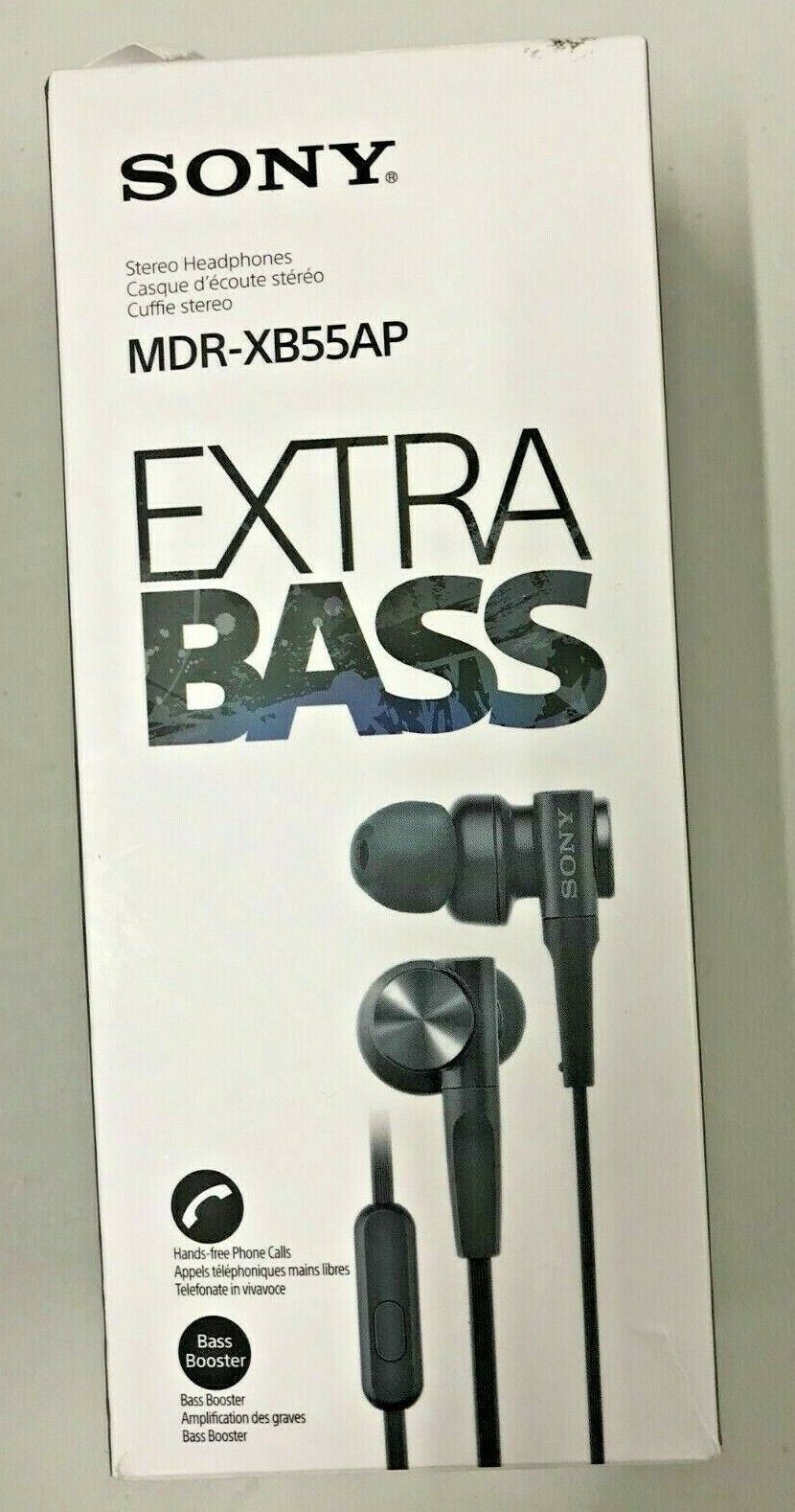 Sony Headphones MDR-XB55AP In-Ear Extra Bass with In-Line Control wired earphone