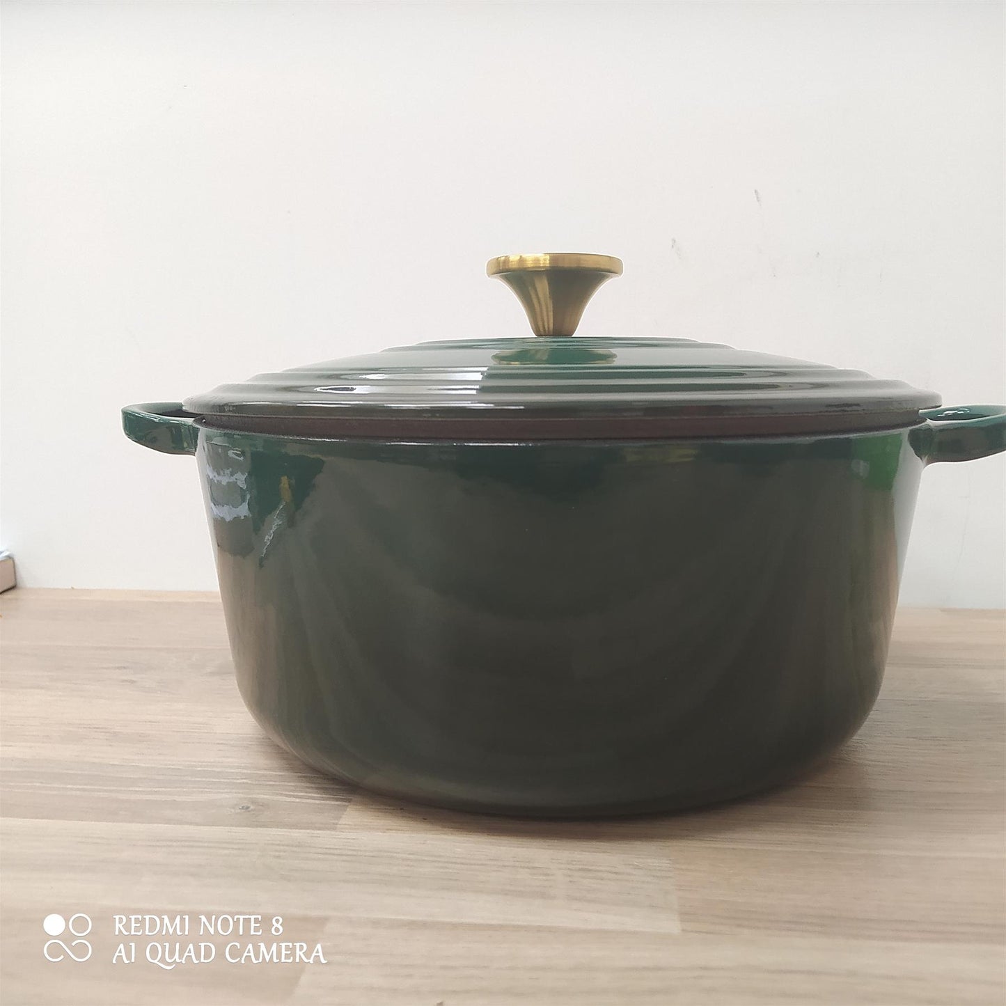 Habitat 2 piece Cast Iron Casserole Dish 3.3 & 5.3 Litre  pots all hobs Green