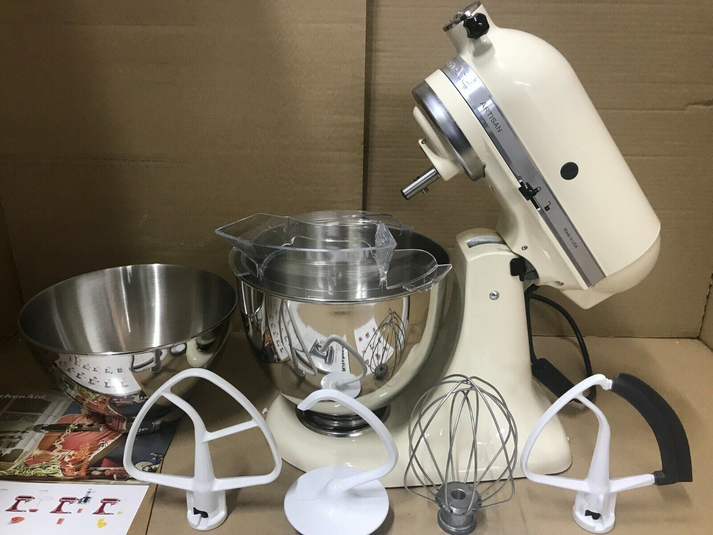 KitchenAid Classic Stand Mixer Electric Dough Mixer 4.8L Stainless Steel Bowl