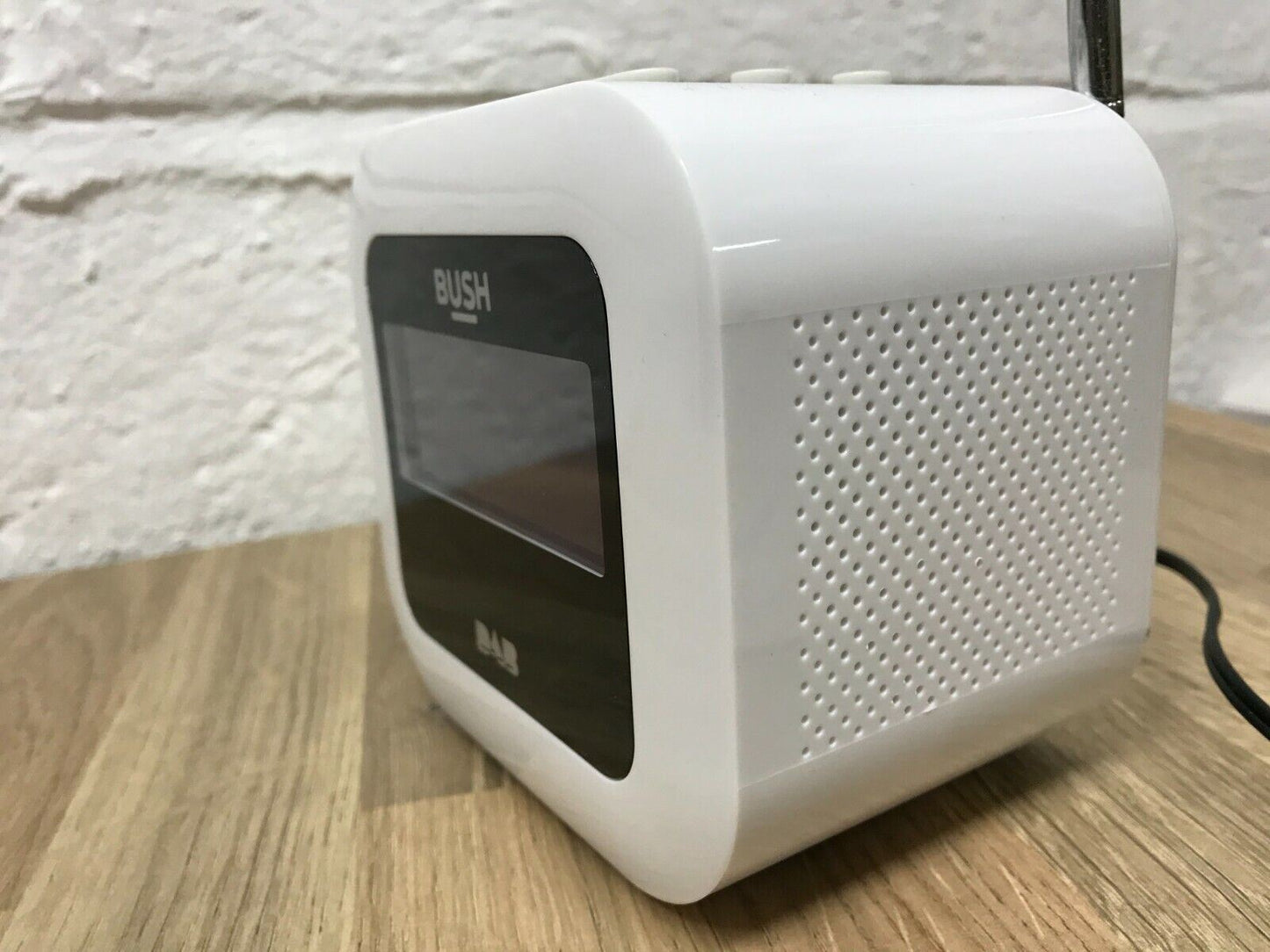 Bush DAB FM Turner USB Radio Dual Alarm Clock LED Display Bedside Sleep Timer