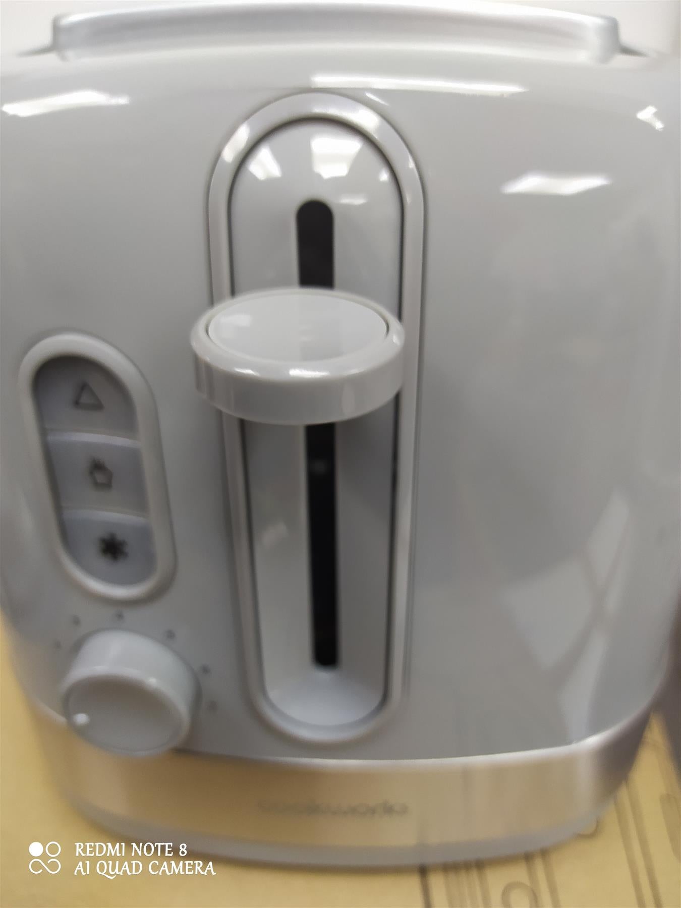 Cookworks Illuminated 2 Slice Toaster - Grey Plastic defrost extra large slots